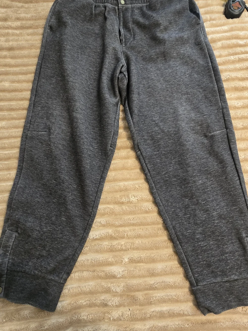 Nike Air Jordan Tech Fleece Gray Snap Men's Joggers XXL